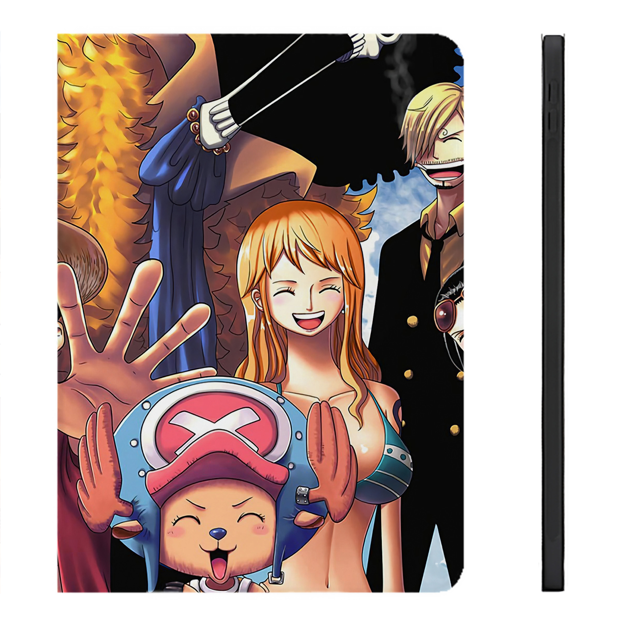 （画像用） ワンピース ONE PIECE IPadケース ペンホルダー付き ブックスタイルデザイン
